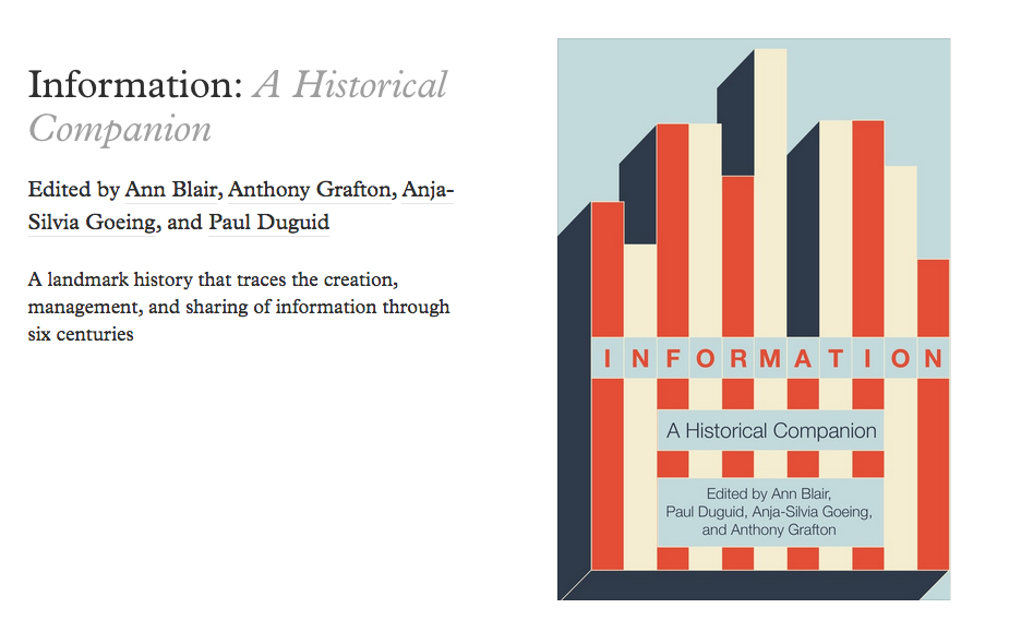 Information: A Historical Companion (2020)
